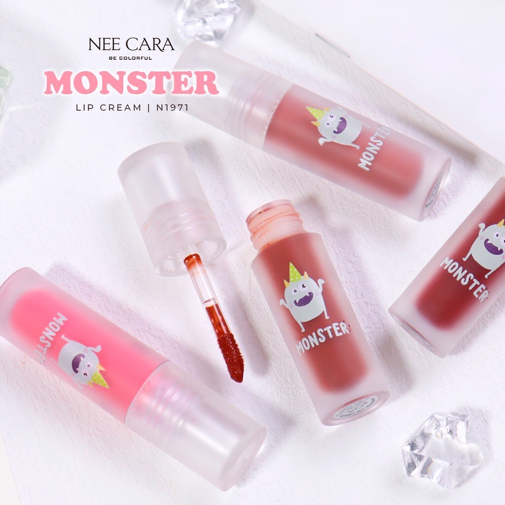 NEE CARA Monster Lip Cream N1971 นีคาร่า มอสเตอร์ ลิป ครีม 3.8กรัม