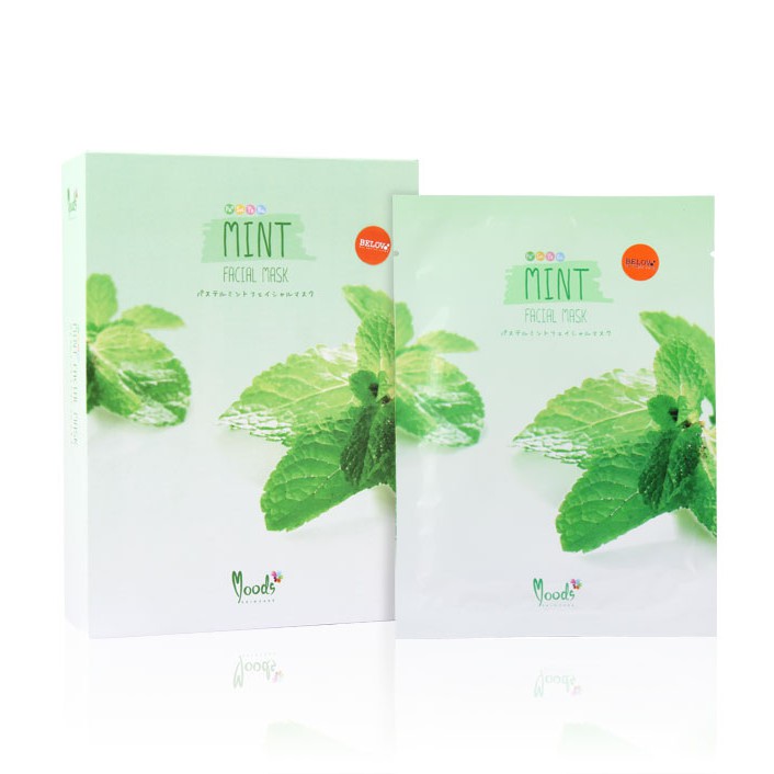(10 แผ่น/กล่อง) MOODS PA-SU-TE-RU FACIAL MASK