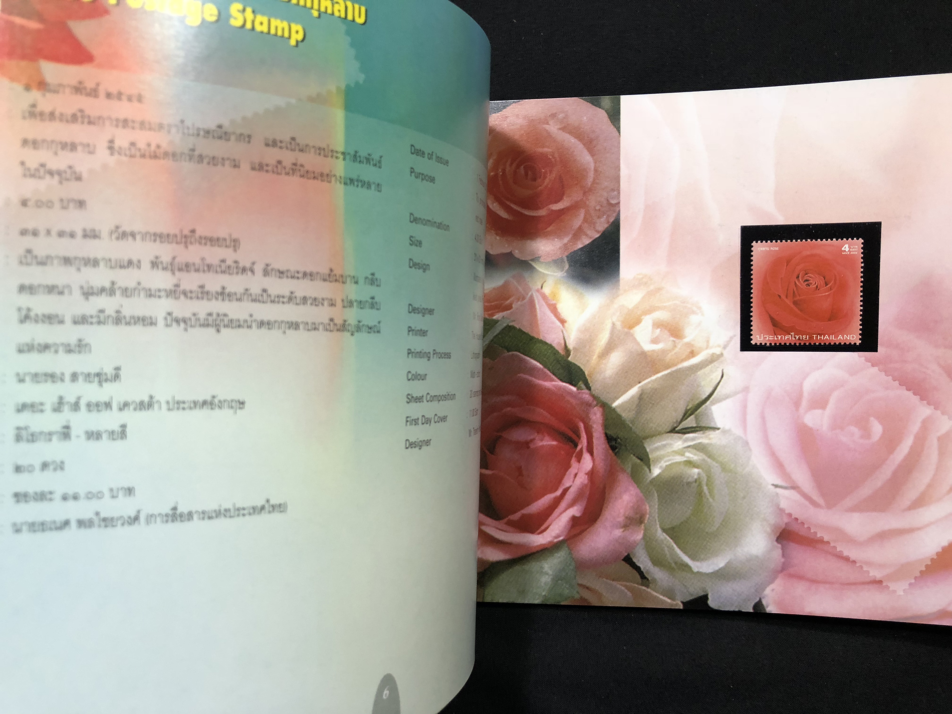 สมุดตราไปรษณียากรไทยประจำปี 2545