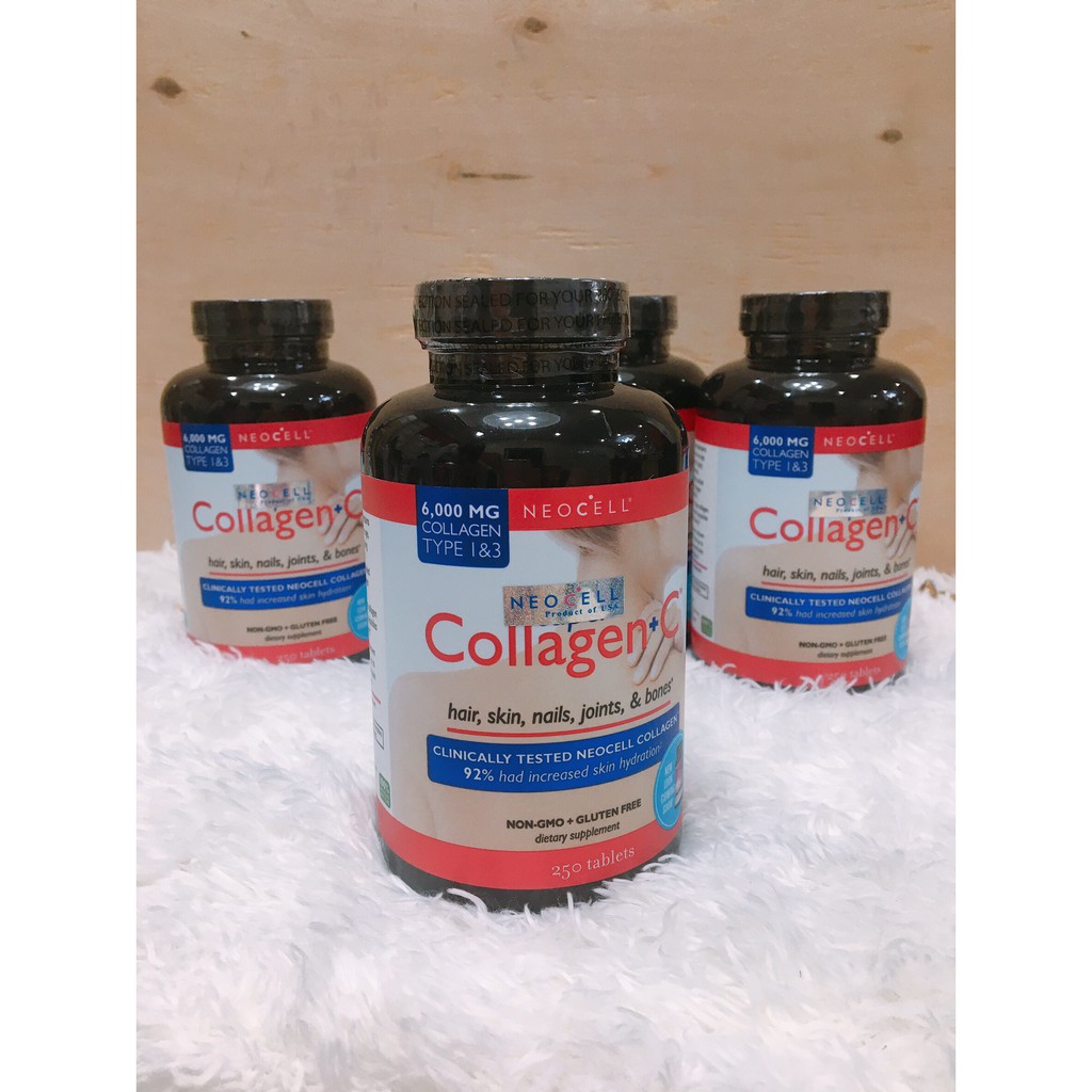 NEOCELL Super Collagen+C คอลลาเจนลดริ้วรอย บำรุงผิวพรรณ 6000 MG 250 tablets