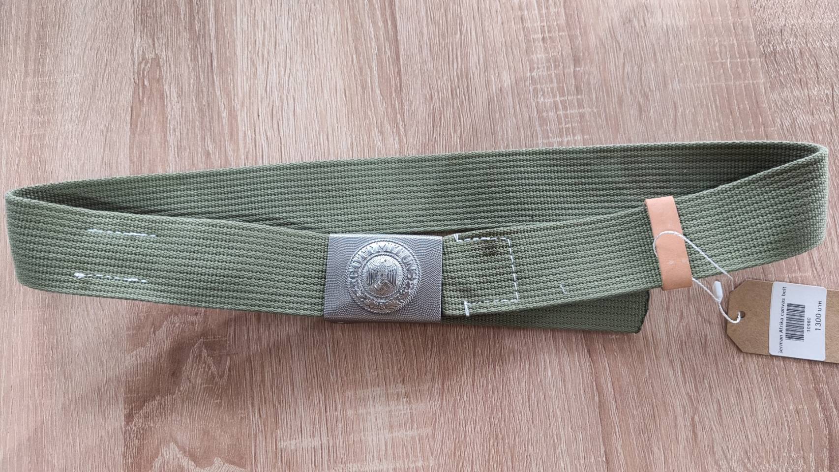 เข็มขัดทหารเยอรมัน ผ้าใบ Afrika canvas belt