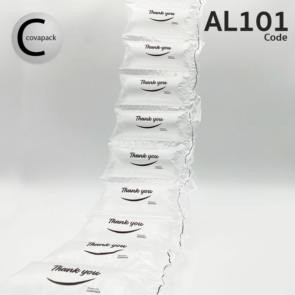 ม้วนฟิล์มถุงลมกันกระแทก 20x10cm ยาว 1280m สีขาว ลาย Thank you