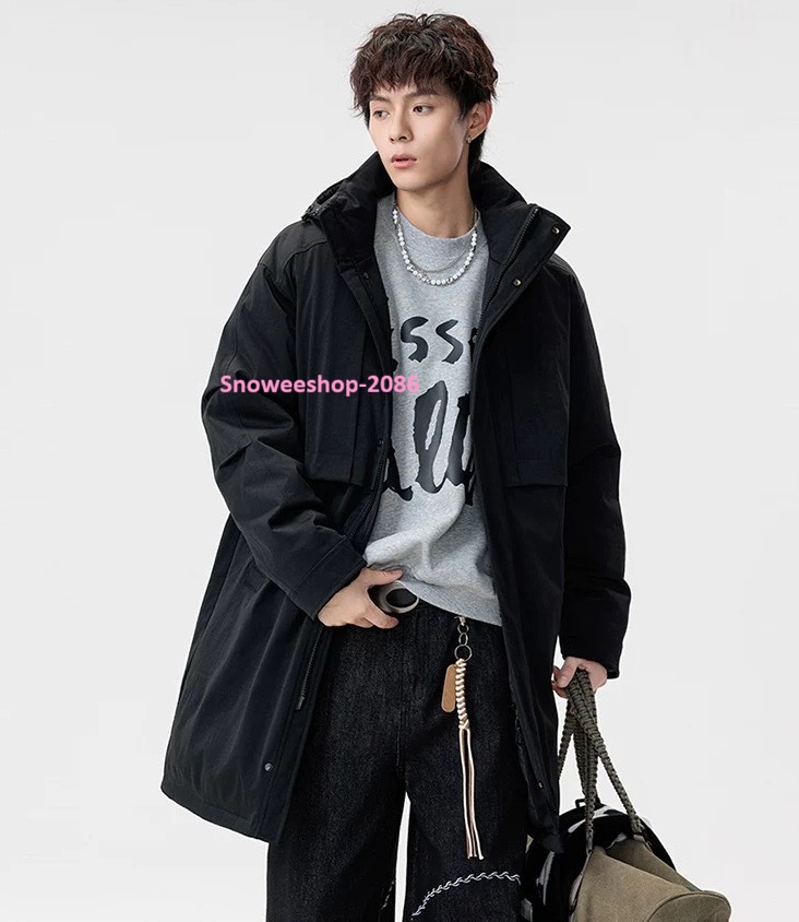 เสื้อโค้ทยาวบุหนา อุ่นได้ถึงติดลบ ไซส์ใหญ่พิเศษ L-8XL และ 3 สีสุดเท่ ใส่เที่ยวต่างประเทศหรือขึ้นเหนือก็เท่ได้ทุกองศา กันน้ำ กันลม กันหิมะครบจบในตัวเดียว ทรงยาวเหนือเข่า ดูแพง ใส่แล้วหุ่นดูสูงเพรียว มีฮู้ดปรับได้ ใส่สบายไม่อึดอัด