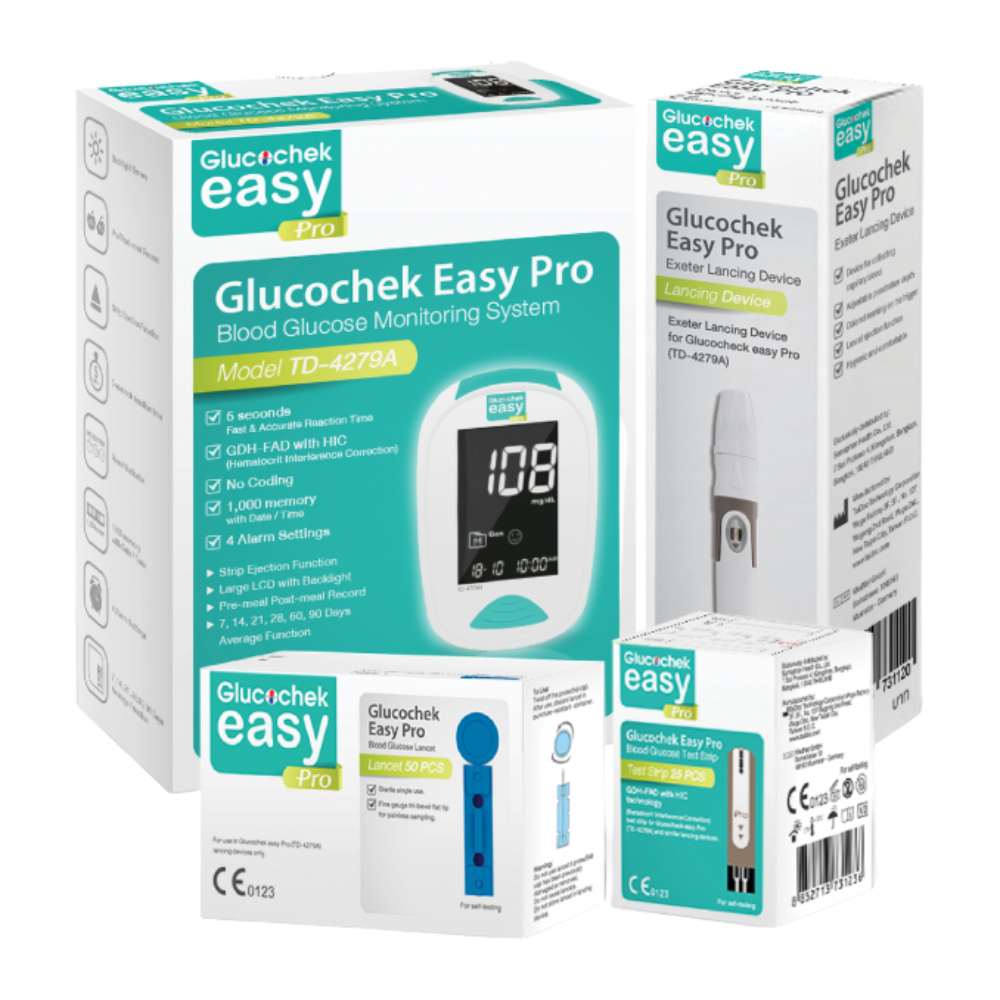 Glucochek Easy Pro TD-4279A เครื่องตรวจระดับน้ำตาล