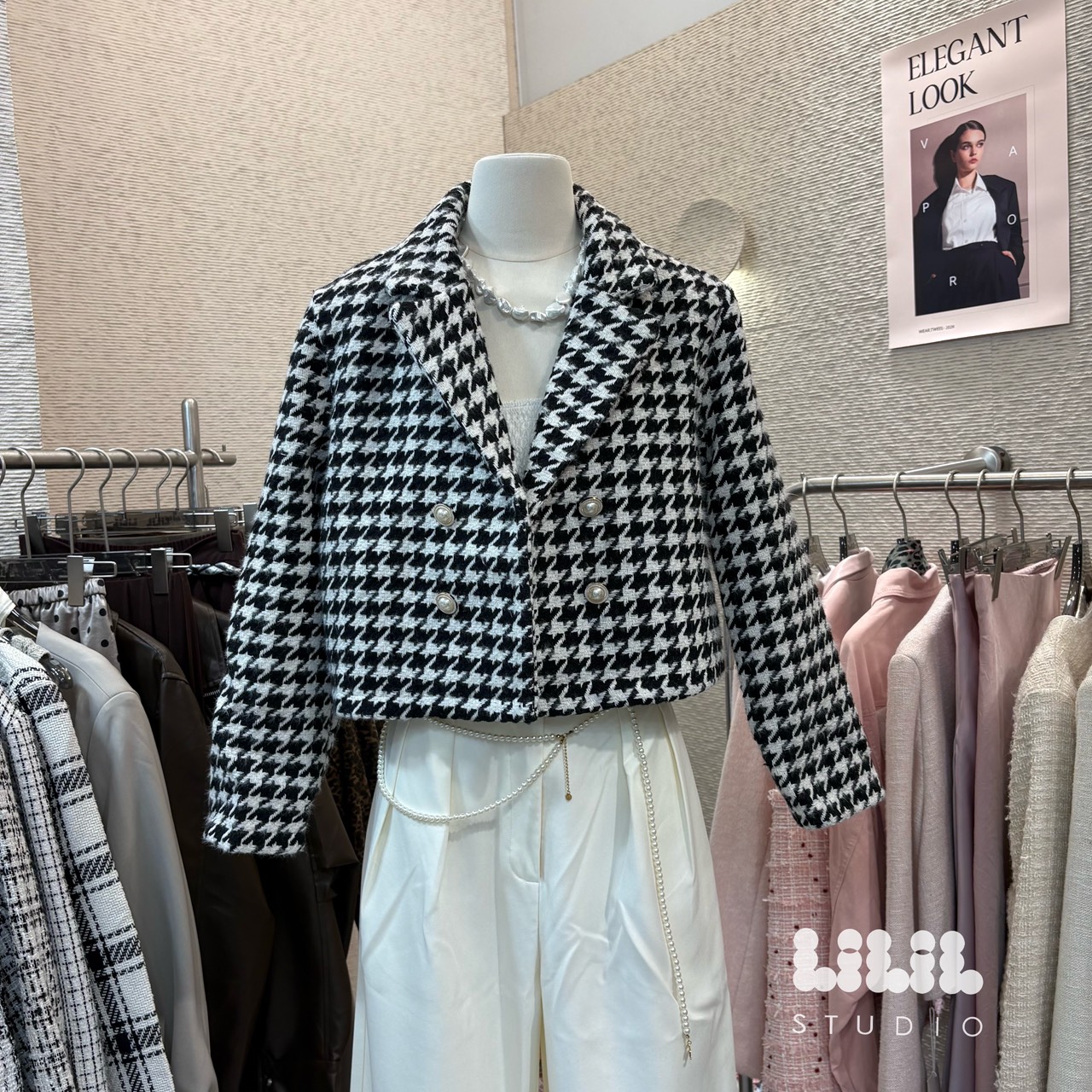 เสื้อคลุมผ้าทวีตลายชิโนริ งานผ้าดี ตัดเย็บดี แบบสวย ใส่ชิวๆ #ต้องมีค่ะ