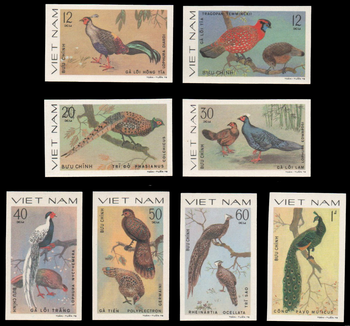 Vietnam Imperf Ornamental birds