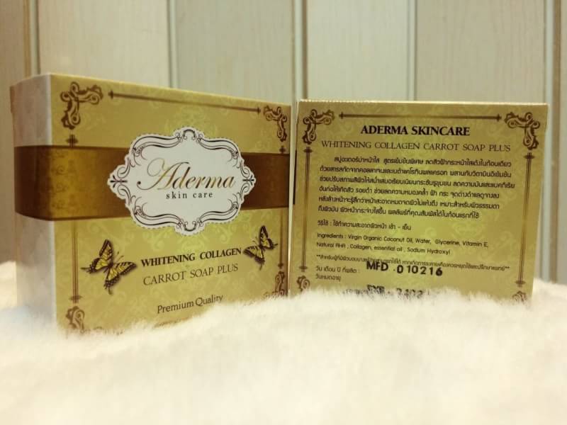 สบู่อะเดอร์ม่าหน้าใสลดฝ้ากระจุดด่างดำรอยดำสิว Aderma soap