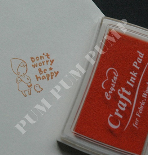 INK PAD สีส้ม ขนาด 4 x 6 cm.
