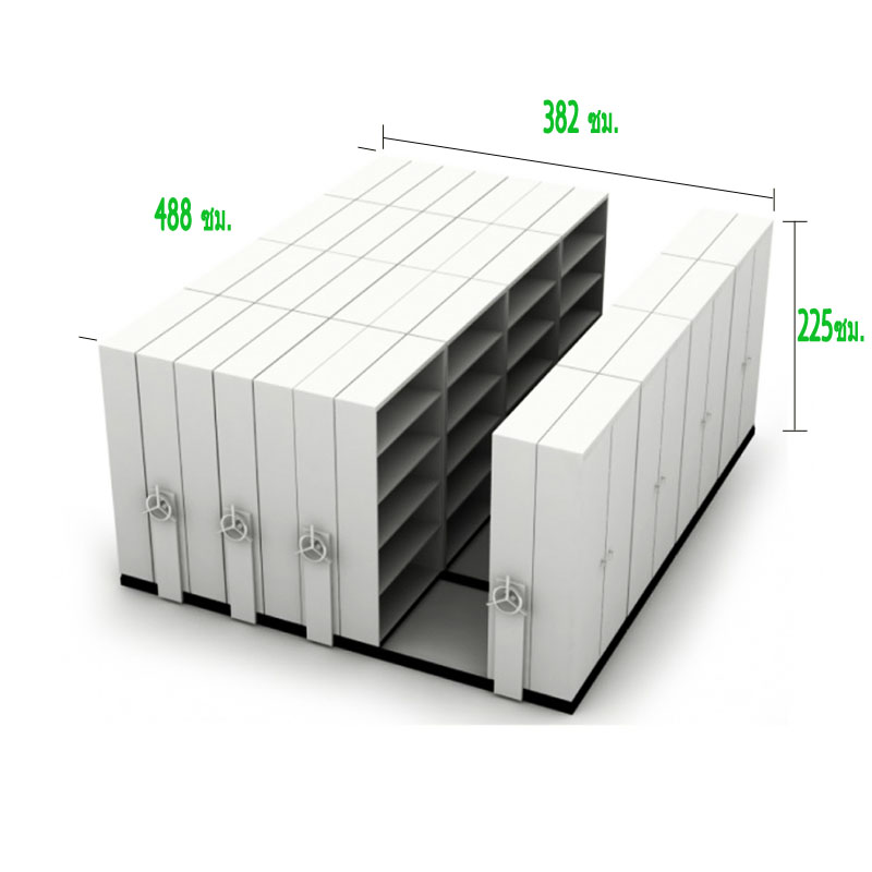 ตู้รางเลื่อนแบบพวงมาลัย 36 ตู้ รุ่น CPT-409