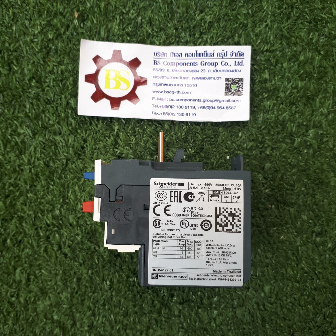 Schneider : Overload Relay LRD04, NO/NC, 0.4-0.63 A