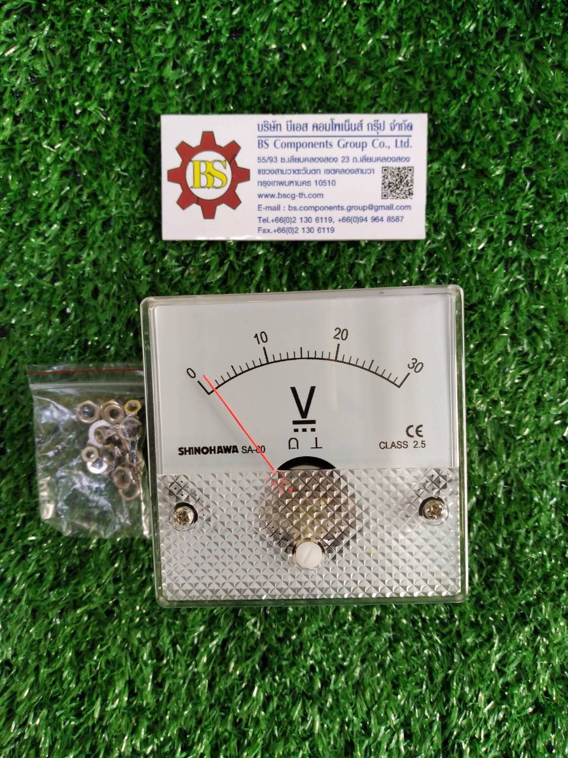 Shinohawa : DC Volt meter 30V DC 80x80mm. (MT852) สำเนา