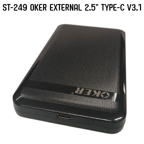 OKER ST-249 Black OKER EX.HDD BOX 2.5"TYPE-C/3.1 EX-25-OK-249BK