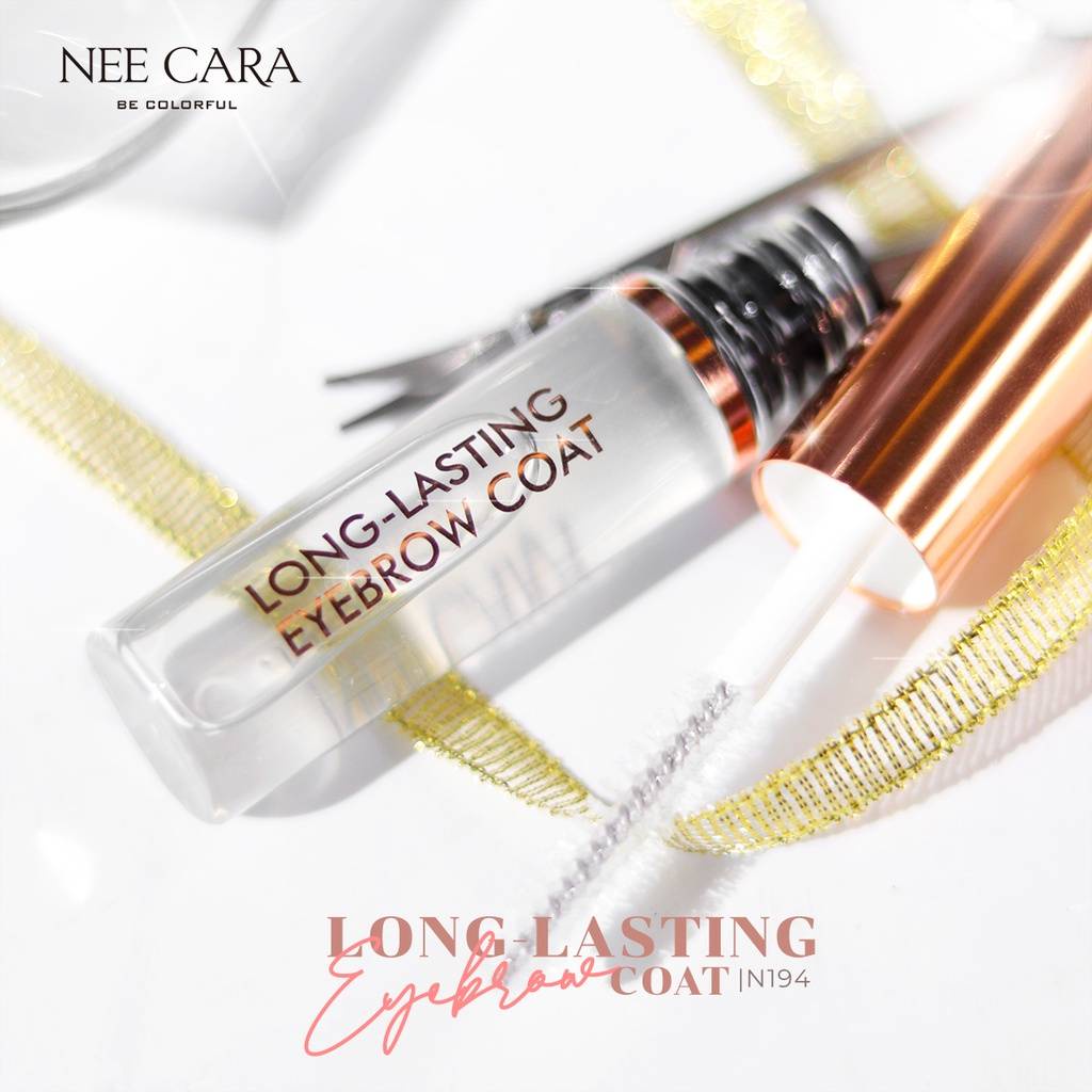 NEE CARA LONG LASTING EYEBROW COAT N194 นีคาร่า เจลใสเซ็ตขนคิ้ว ลอง-ลาสติ้ง อายโบรว์ โค้ท 6.5กรัม
