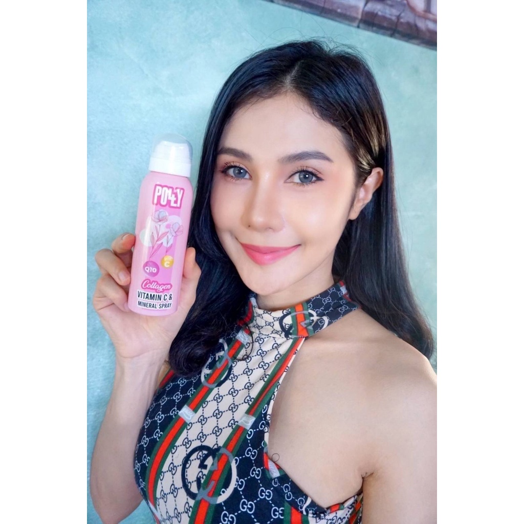 (1ชิ้น) Polly Vitamin C & Mineral Spray 135 ml พอลลี่สเปรย์น้ำแร่ วิตามิน ซี แอนด์ มิเนอร์รัล สเปรย์ 135มล.