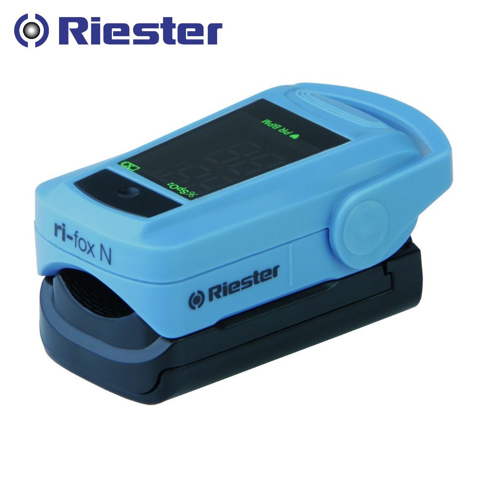 Riester ri-fox N เครื่องวัดความอิ่มตัวออกซิเจนในเลือดปลายนิ้ว