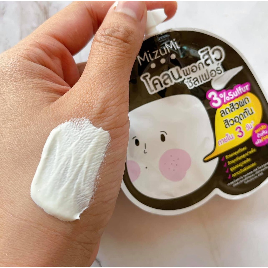 (ยกกล่อง 6 กล่อง) MizuMi Peptide Acne Gel/B3 Acne Concentrate Serum/Sulfur Acne Clay เจลแต้มสิว/เซรั่มลดรอยสิว/พอกสิว