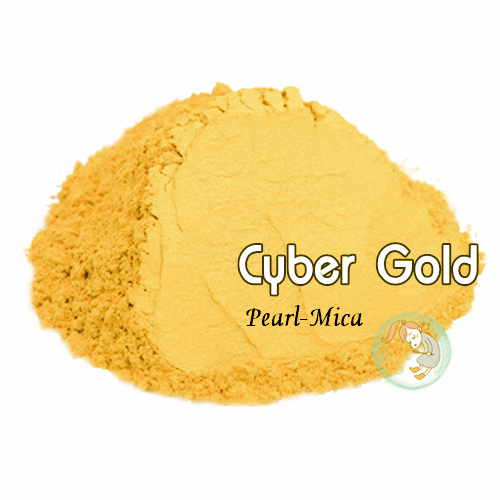 Color Gold : Cyber Gold mica pearlescent pigment/ สีทองไซเบอร์ ประกายมุก / สีไมก้า ผงละเอียดมีประกาย