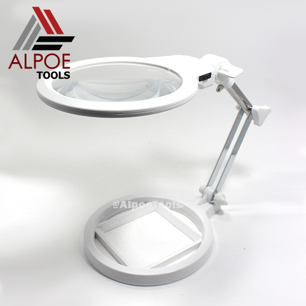 แว่นขยายตั้งโต๊ะ พับได้ กำลังขยาย 2X รุ่น MG3B-1A