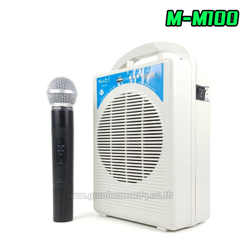 MUSIC DJ M-M100 SPEAKER /3000W.8inch+MIC*3 ตัว BLUETOOTH SP-MJ-10-M100X