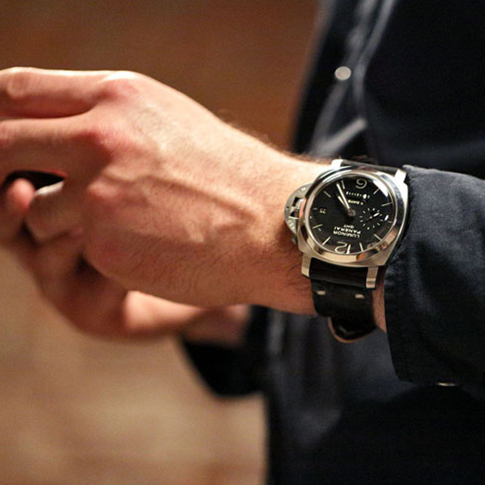สายนาฬิกา สายนาฬิกาหนังวัว SET02 Leather Strap มีสี Black สีดำ ขนาดความกว้างสาย 20 , 22 mm