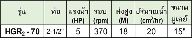 HUZIE ปั๊มเฟือง สำหรับสูบของเหลวข้นความหนืดสูง รุ่น HGR2-70 (เหล็ก)