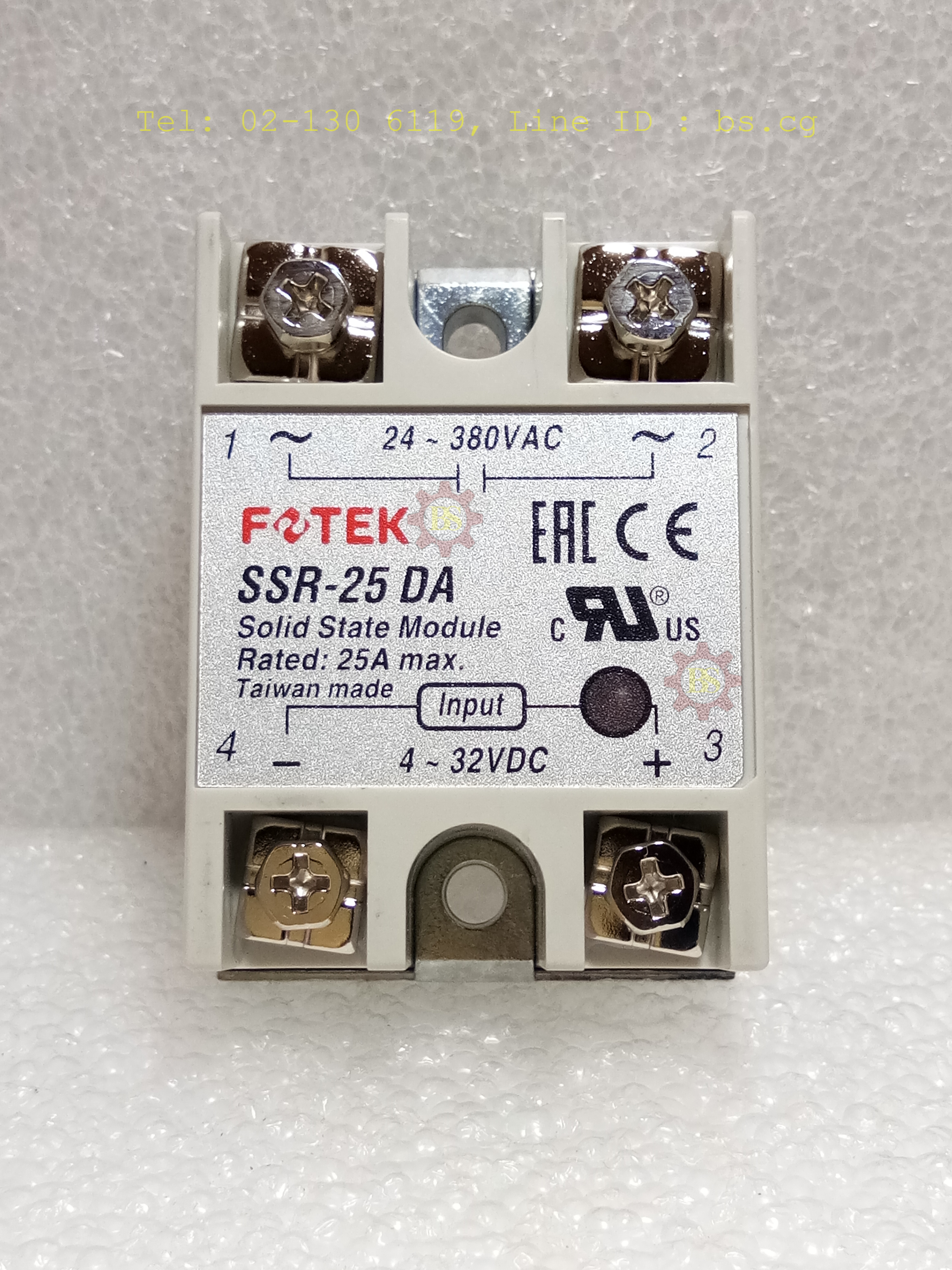FOTEK : Solid State Module Rated: 25A max. SSR-25 DA