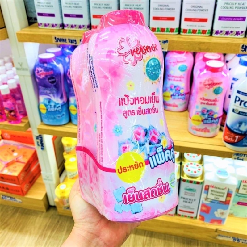 Eversense Powder Series Cool Fresh 300G แพคคู่ แป้งเย็นเอเวอร์เซ้นส์