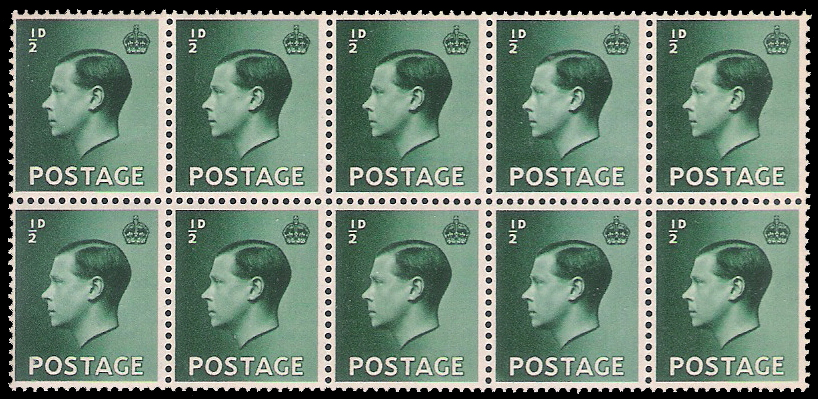 1936 King Edwald 8 Set of 4s