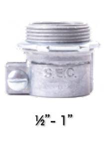 SEC : คอนเนคเตอร์เฟล็กซ์จับท่ออ่อนเหล็ก 1"