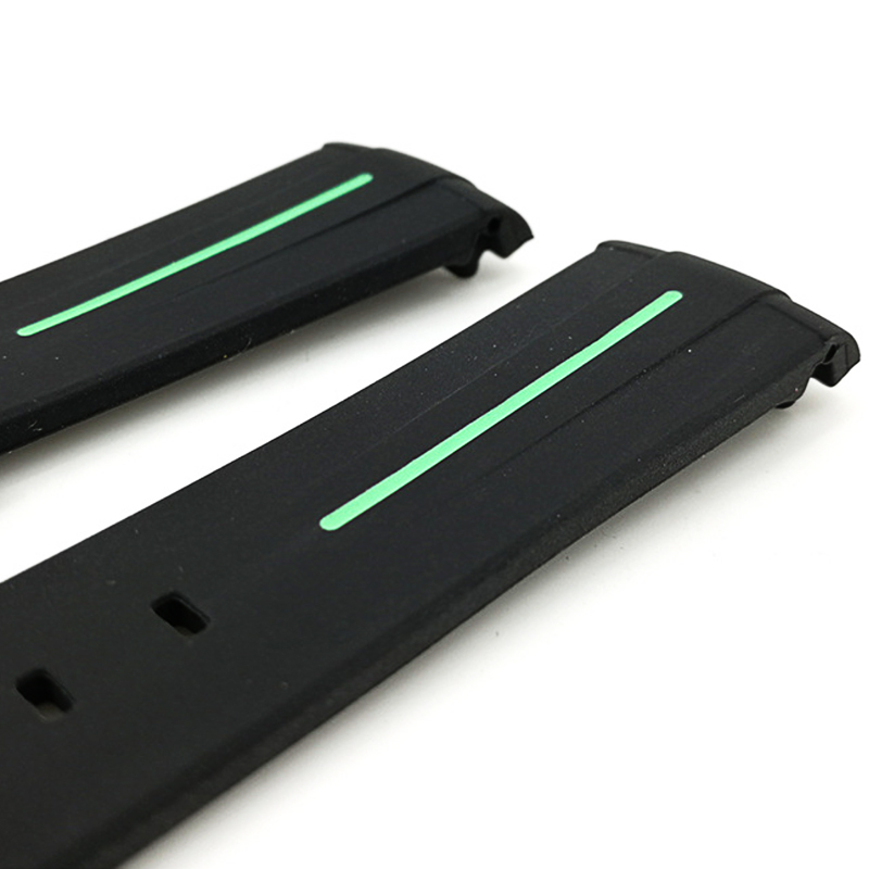 สายนาฬิกายาง RUBBER B เขียว สำหรับ ROLEX ขนาด 20 mm RUBBER B WATCH STRAP GREEN
