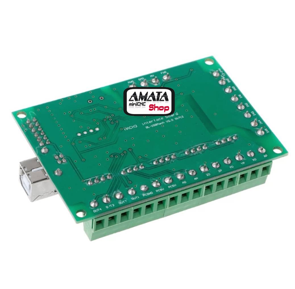 Interface Board MACH3 5 Axis Run On Win XP/7/8/10-32/64 bit + USB Cable + Manual + Plugin