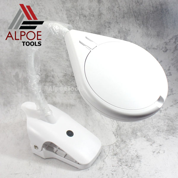 แว่นขยายขาหนีบ มีไฟ เลนท์อะคริลิค รุ่น No.BC108C