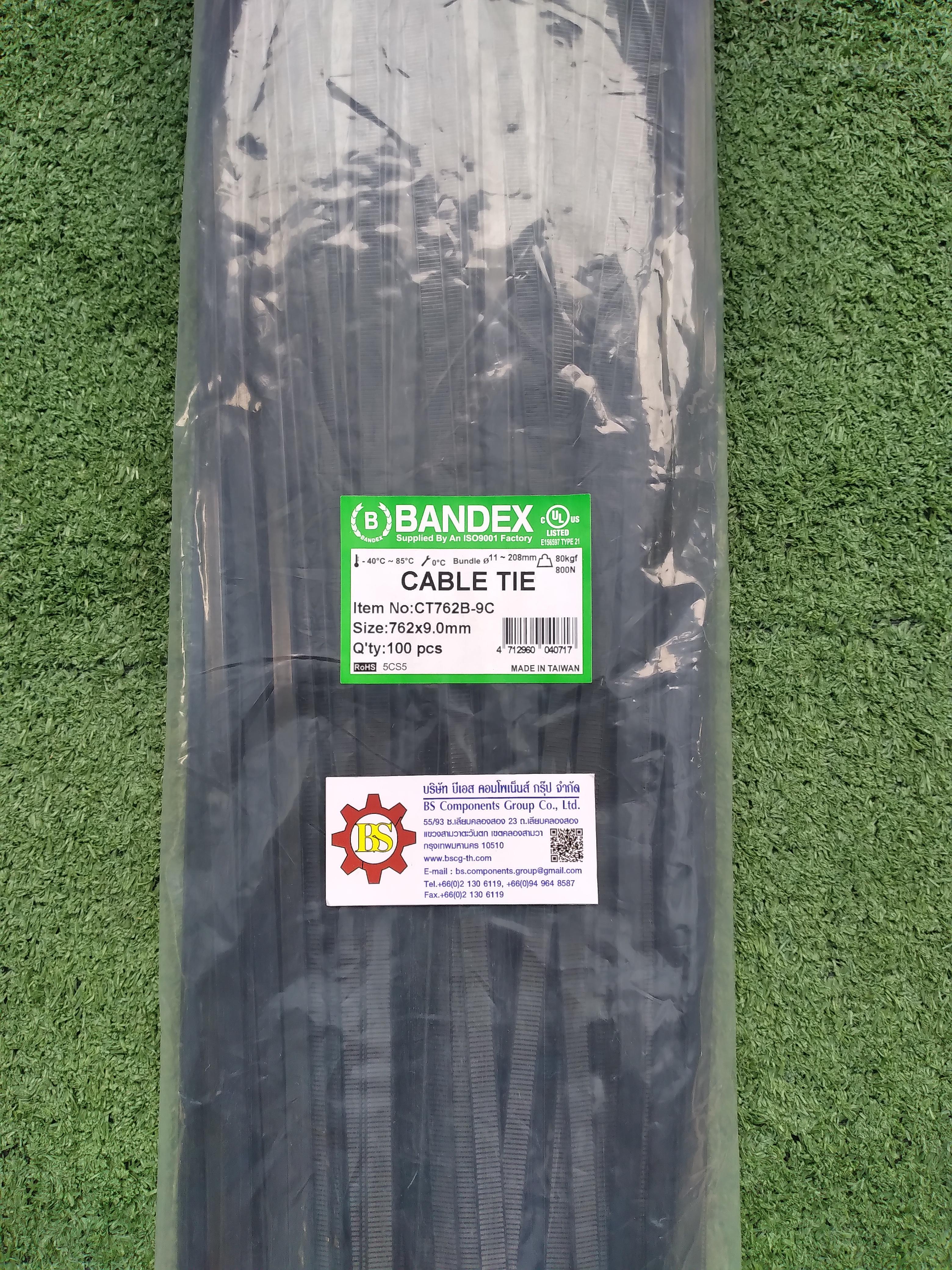 BANDEX : เคเบิลไทร์ CT-762B-9C 30 " สีดำ