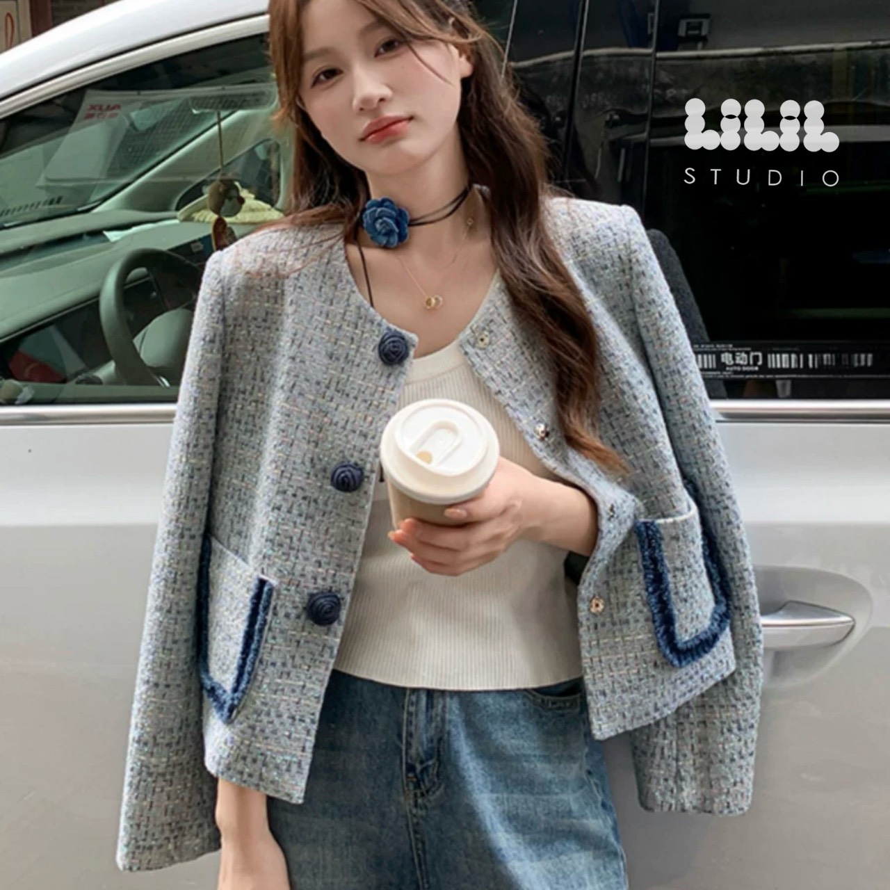 BLAZER 🌷 ผ้าทวีต🇰🇷ซับในดีไม่หนา ไม่ร้อน ทรงสวย ใส่สบาย งานเริ่ดต้องมีค่ะ