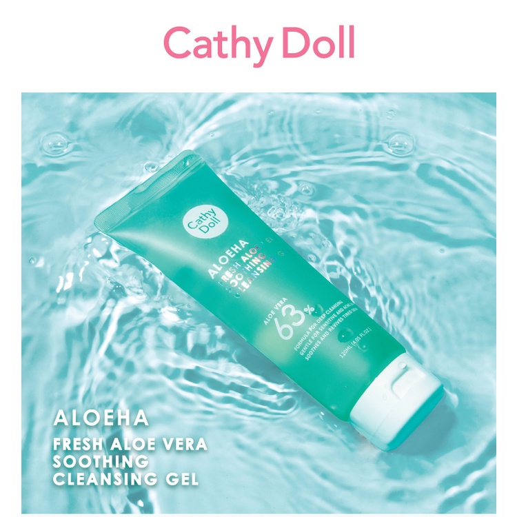 ❤ เคที่ดอลล์ ครีมว่านหางจระเข้ ซึมเร็ว บางเบา ชุ่มชื้น เปล่งประกาย 50g Cathy Doll AloeHa Fresh Aloe Vera Memory Cream