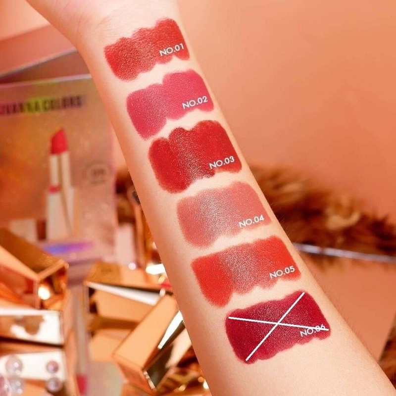 SIVANNA COLORS LUXURY POWER MATTE LIPSTICK HF5023 ลิปสติกเนื้อเวลเวทแมท ซีเวนน่า คัลเลอร์ ลิปสติกเนื้อแมท