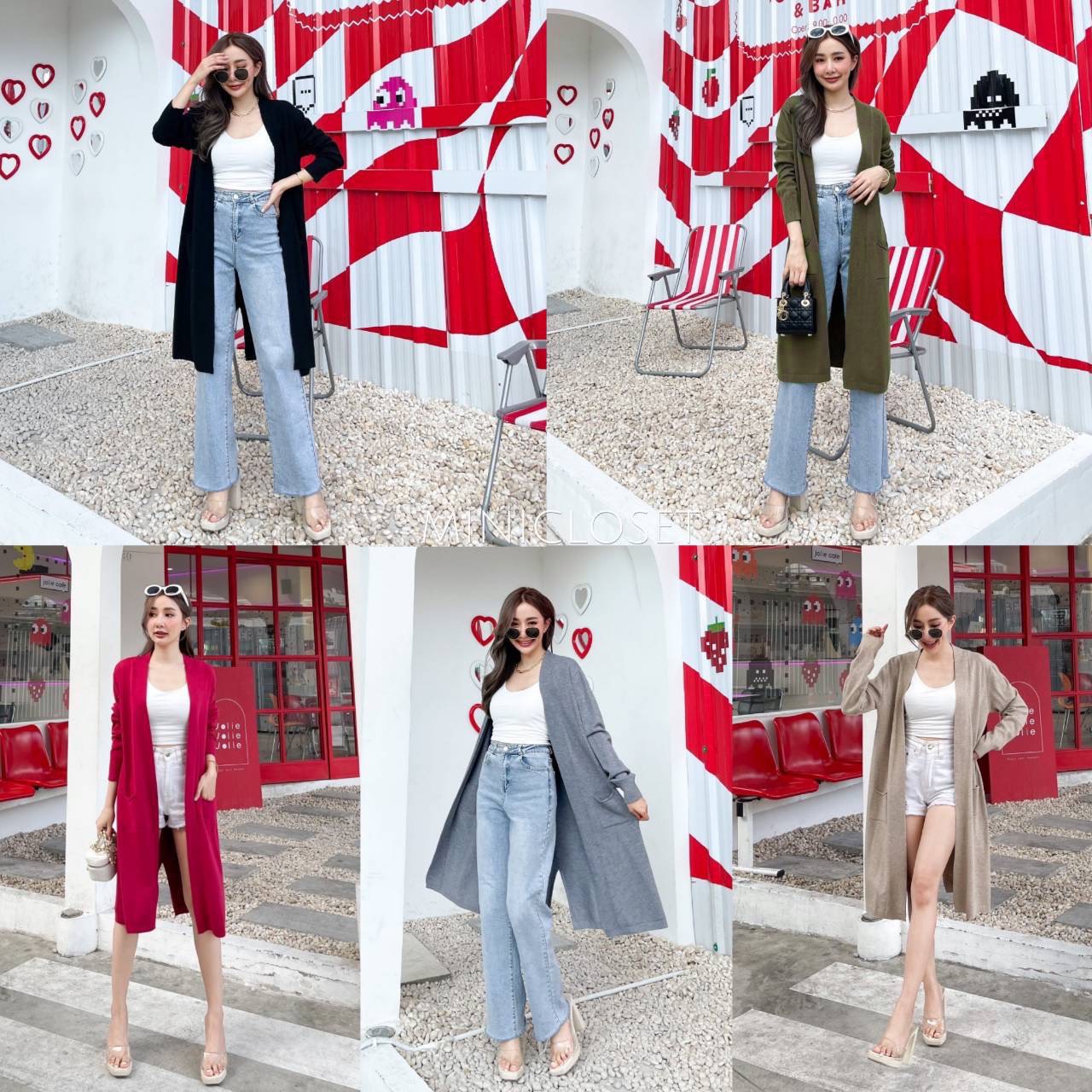 เสื้อsweater ความยาวคือดี พลางหุ่นดูเพรียว เรียบๆได้ใส่บ่อย กระเป๋าหน้าสะดวกด้วยต้องมีค่ะ