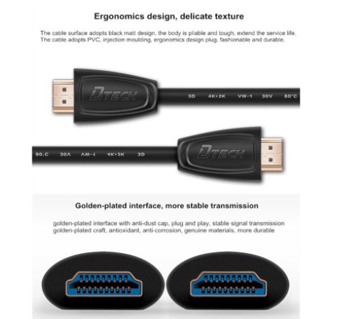 DTECH CC092 4K/2.0 CABLE HDMI/HDMI 5M CA-HM-HM-05M15