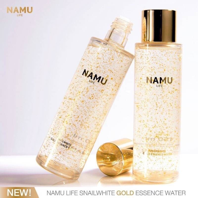 Namu Life Snail White Gold Essence Water 150ml. น้ำตบผสมทองคำบริสุทธิ์ สเนลไวท์