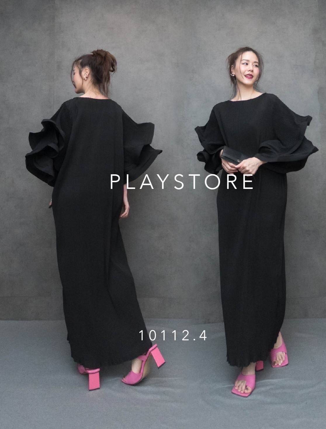 Mirrorsister’s Doshy Double Whirl Pleated Maxidress•• เดรสอัดพลีททรงสวยเริ่ด เว่อร์วัง ดีไซน์ที่แขนแต่งขอบสวยเด้งๆมี Curve Volume ขอบใหญ่Layer2ชั้นไม่หวงผ้า เนื้อผ้าดีใส่สบาย ใส่สวยจัดเต็มได้ลุคคุณนาย ช่วงตัวปล่อยใส่สบาย ต้องมีเจิดจรัส สีสวยสด โดดเด่นทุกม