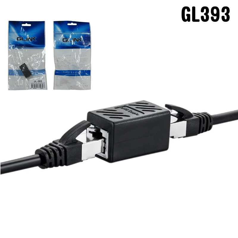 GLINK GLINK GL393 อะแดปเตอร์เชื่อมต่อสายแลน CAT6 RJ45 F / F UTP Coupler Adapter สำหรับต่อความยาวสาย LAN NW-GL-XX-00024