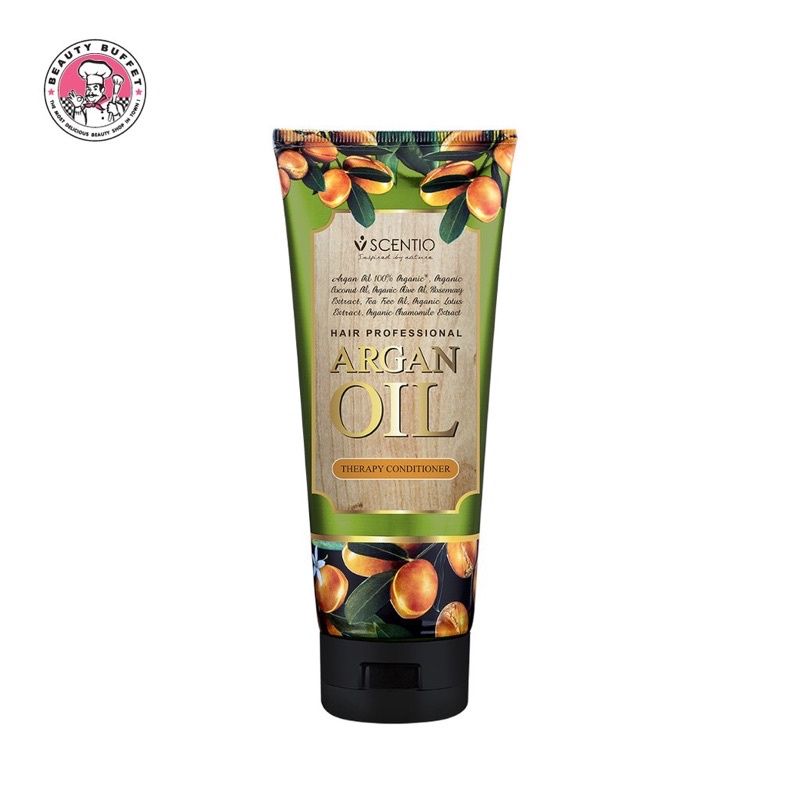 BEAUTY BUFFET SCENTIO HAIR PROFESSIONAL ARGAN OIL THERAPY CONDITIONER 200 ml ครีมนวดผม