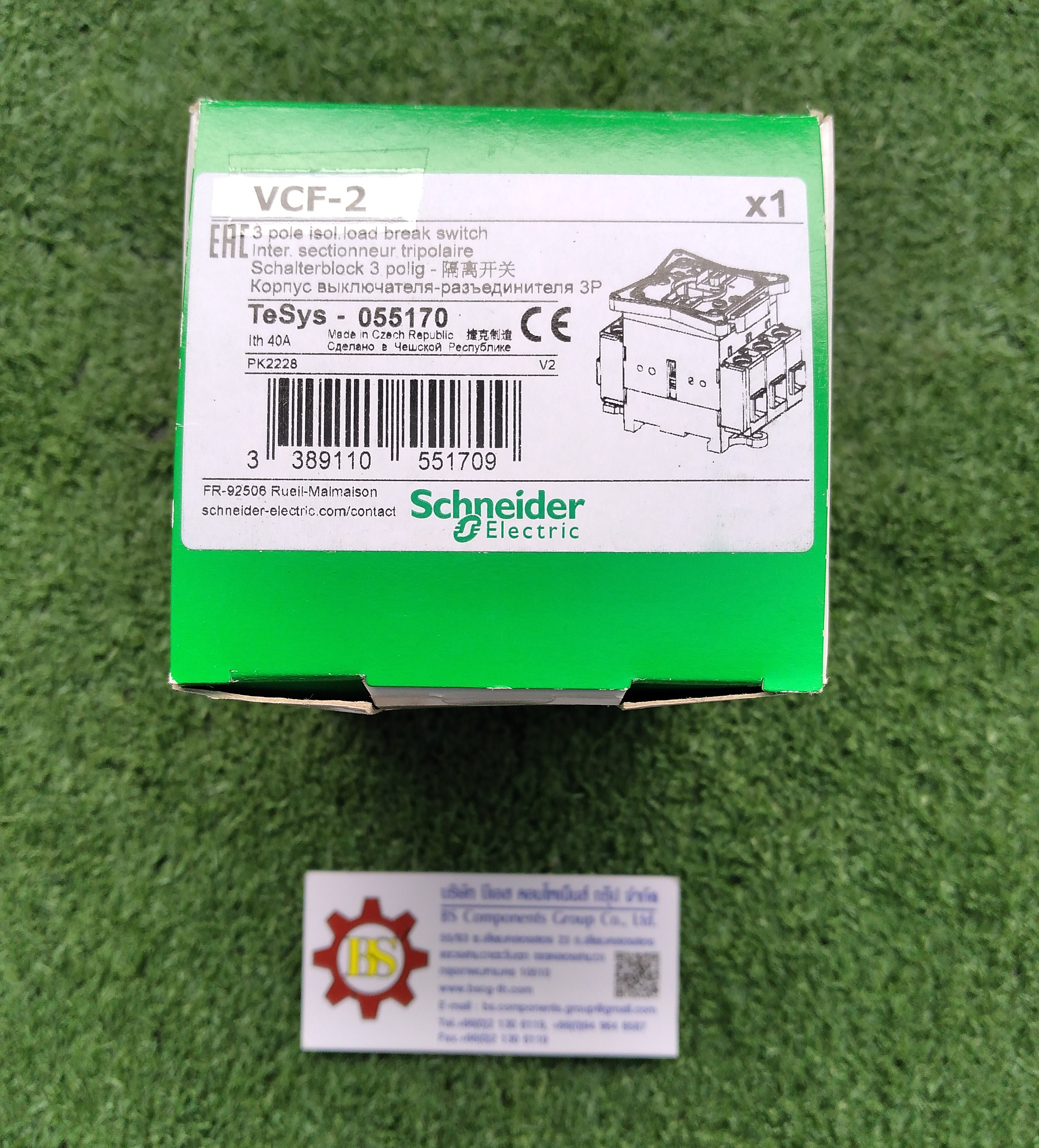 Schneider : Switch disconnector emergency stop VCF2 3P 40A 3NO