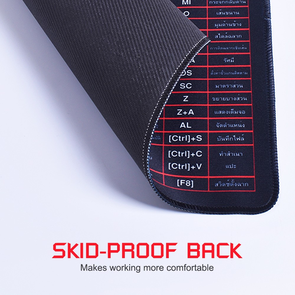 PA-213 OKER MOUSE PAD BIG SIZE พิมพ์ลายคีย์ลัด 78*30cm (EN-THAI) MP-OK-AD-PD213