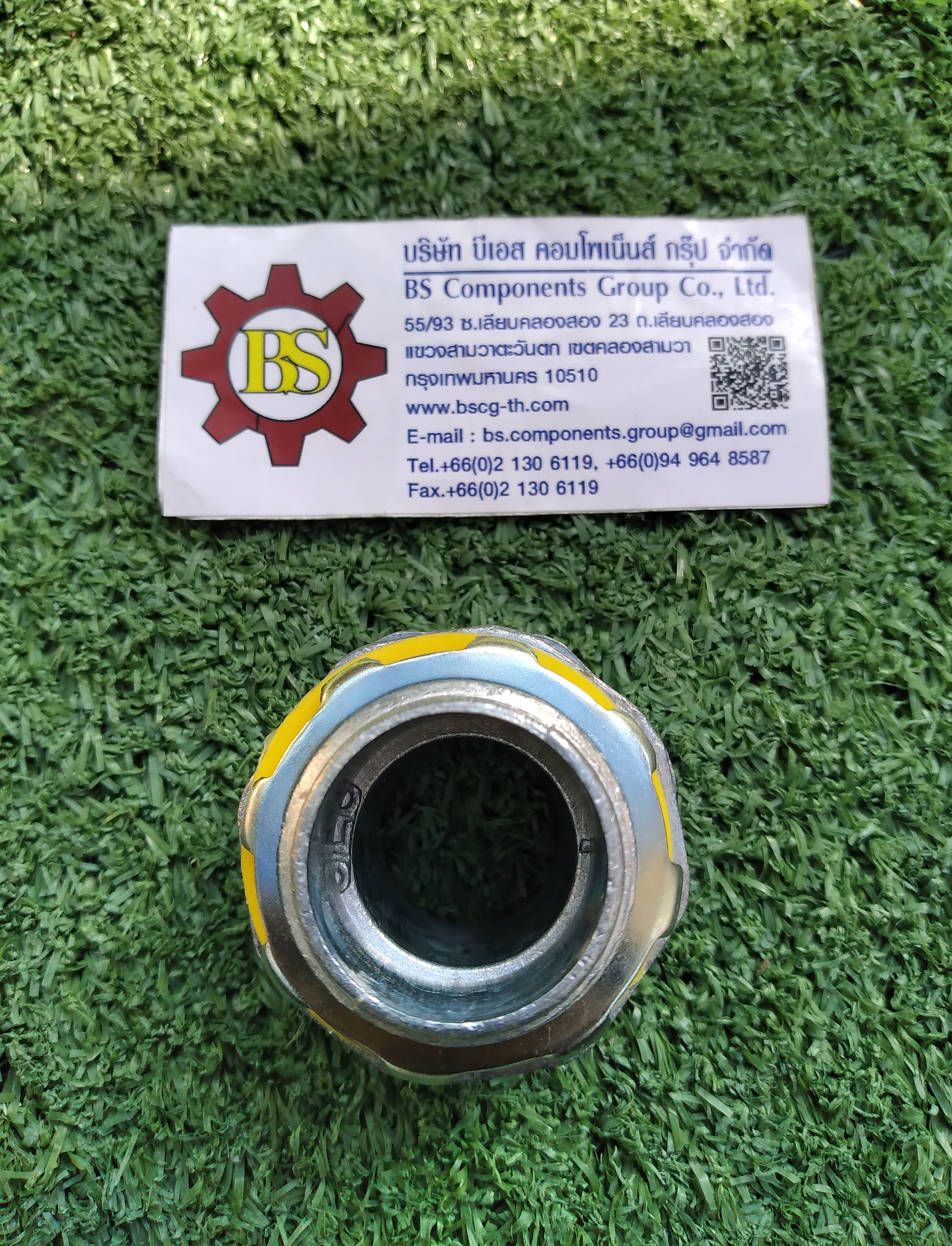 SEC : คอนเนคเตอร์ท่ออ่อนกันน้ำ สีเทา ตรง 1"