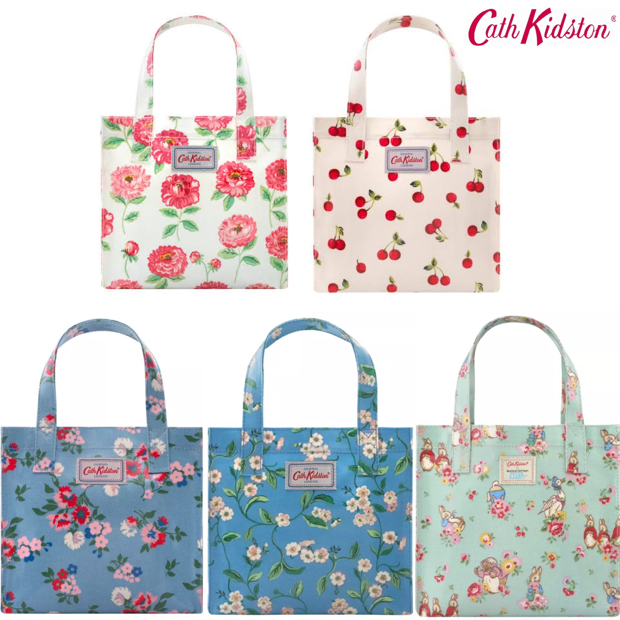 กระเป๋าถือแบรนด์อังกฤษน่ารักๆ ลายเชอรี่ ลายดอกไม้ ลายการ์ตูน CATH KIDSTON SMALL BOOKBAG(S