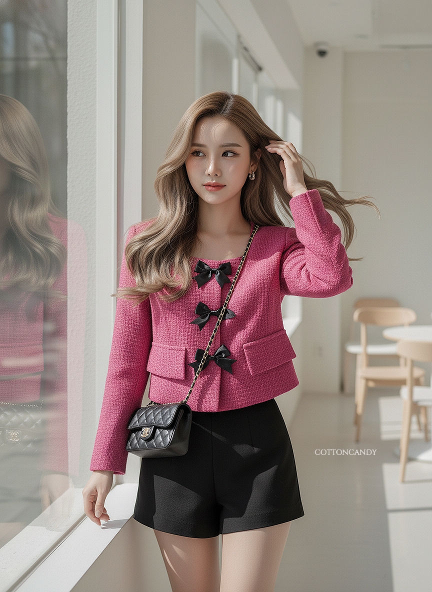 เสื้อครอปผ้าทวีตชาแนล บอกเลยรุ่นนี้ต้องมีคร่าาาา งานป้าย cottoncandy รุ่นนี้ผ้าเนื้อดี ตัดเย็บซับในทั้งตัว ดีเทลโซกู้ดดดดดด