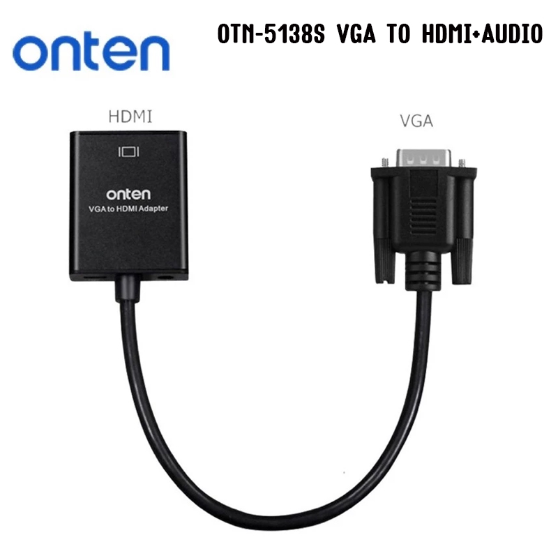 ONTEN OTN-5138S VGA to HDMI Adapter with Audio CV-GO-XX-5138S