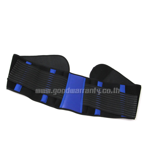 BLACKSAFETH เข็มขัดรัดเอว เข็มขัดบล็อคหลัง เข็มขัดพยุงหลัง รุ่น6310 สายสีดำ เสริมแกน 2 เส้น คาดสีน้ำเงิน * ส่งฟรี* WH-GE-HE-SAFET