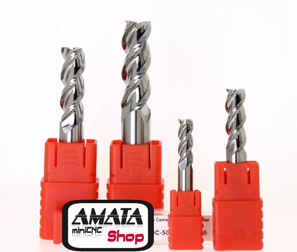 Endmill 6.0 mm. 3 ฟัน สำหรับงานอลูมิเนียม HRC55 (6x6x15Cx50L)